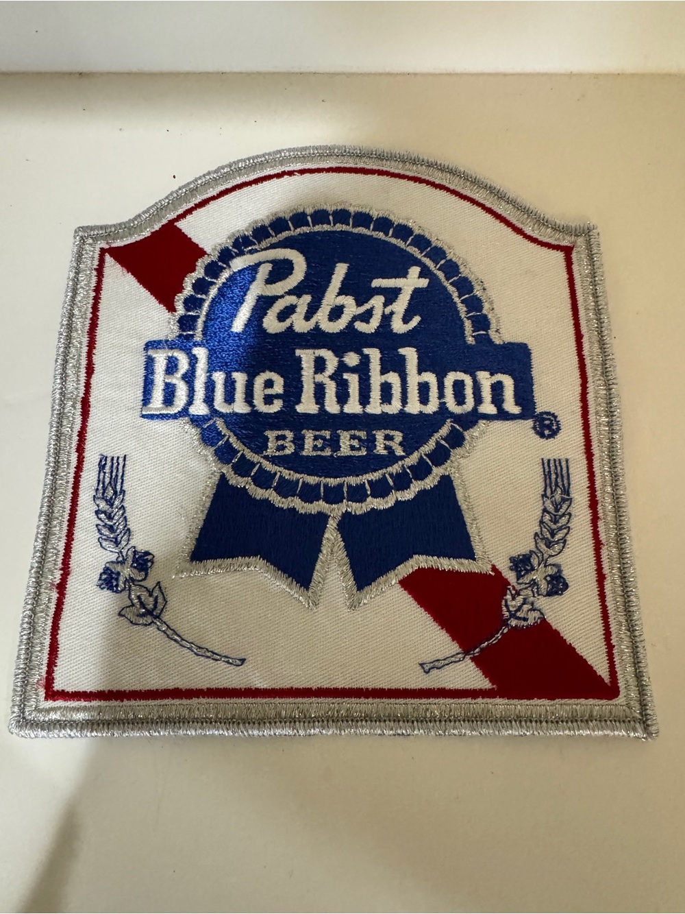 Pabst Blue Ribbon Beer Patch - Blue, White, Red